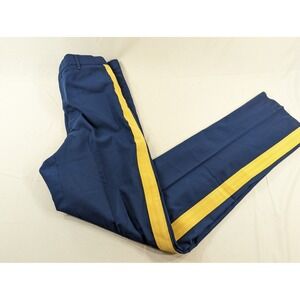 Defense Logistics Agency Omega Apparel Corp Mens Pants Blue Yellow Stripe 35R"C"